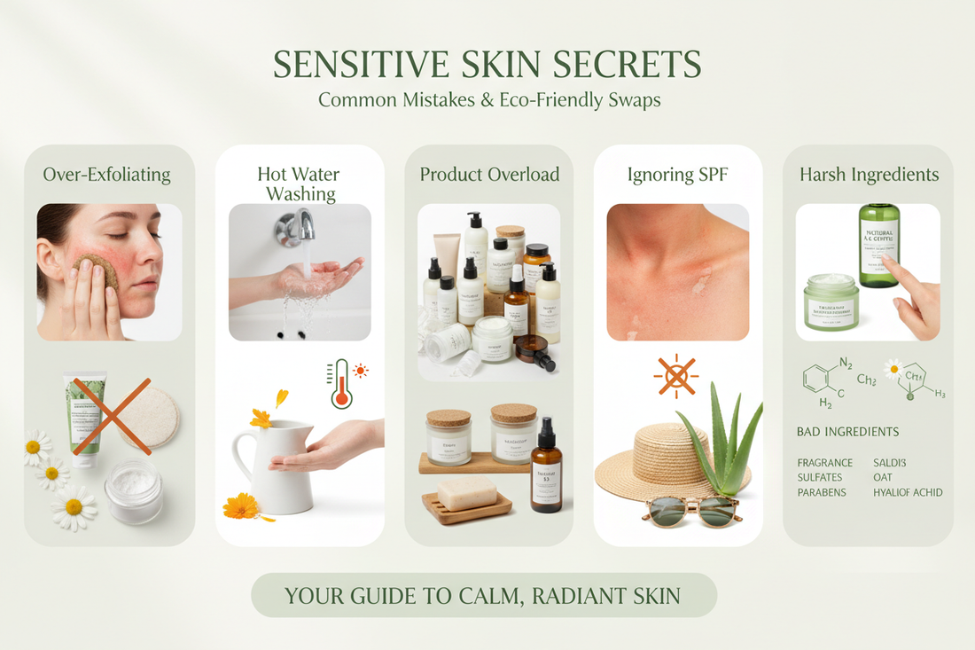 🌿 5 Common Skincare Mistakes Sensitive Skin Owners Make — and How to Fix Them
