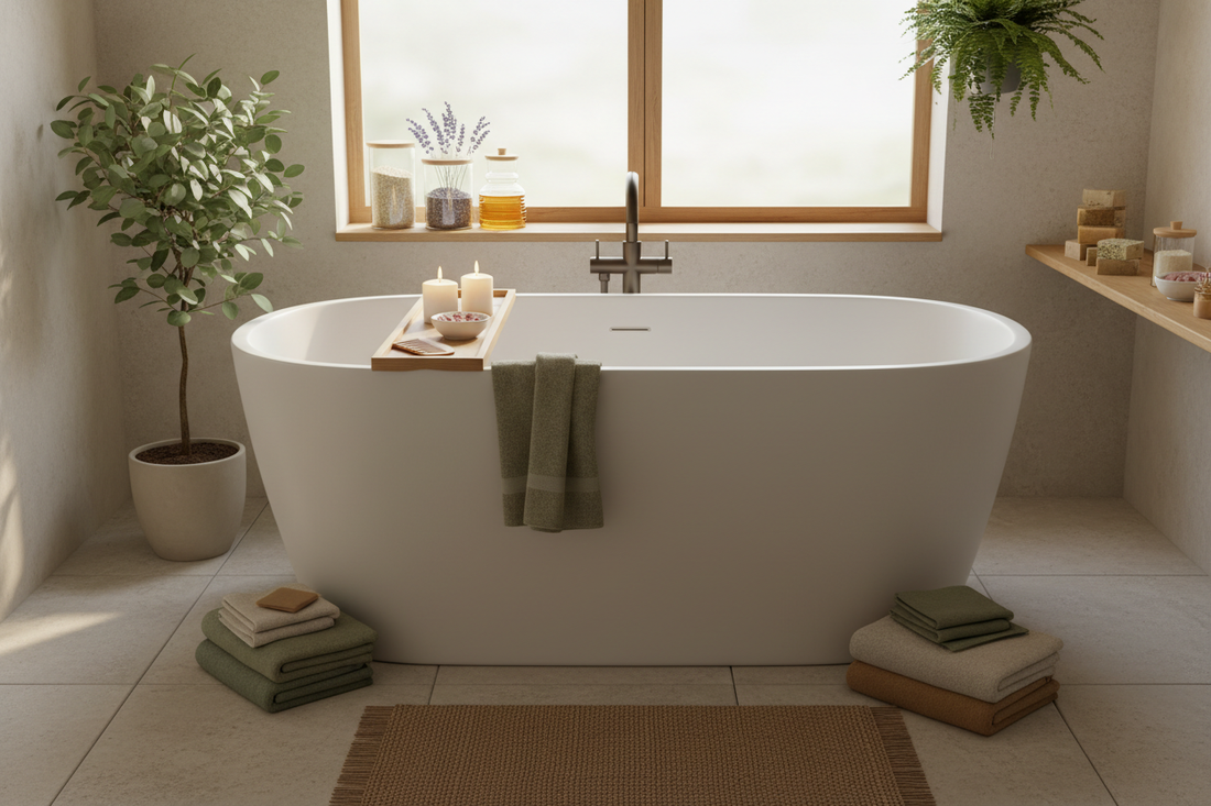 🌿 Creating a Gentle Spa Day at Home — The Eco-Friendly Way