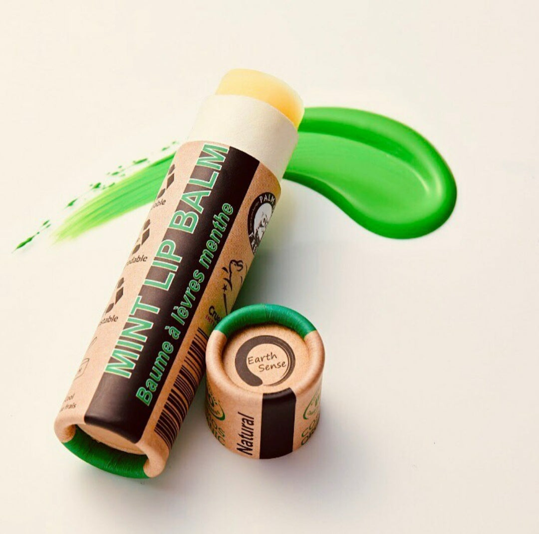 🌿Organic Peppermint Lip Balm | Cooling, Nourishing & Plastic-Free