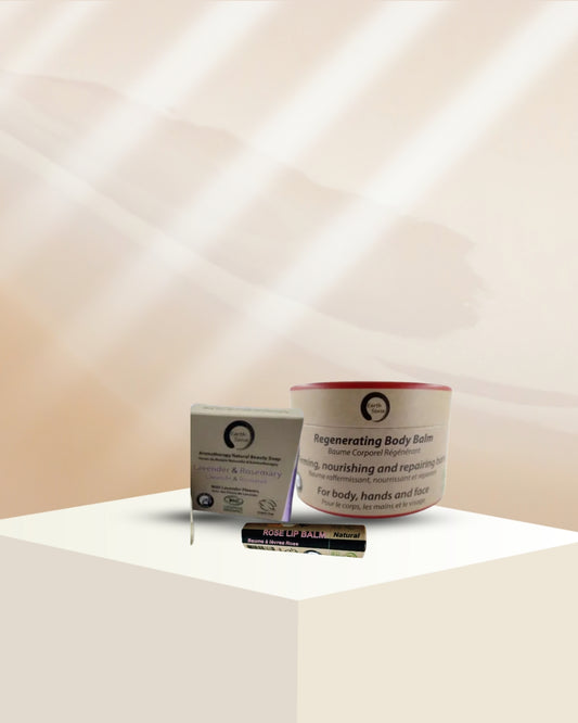 🌿 Sensitive Skin Starter Set – Gentle Organic Care for Face, Body & Lips