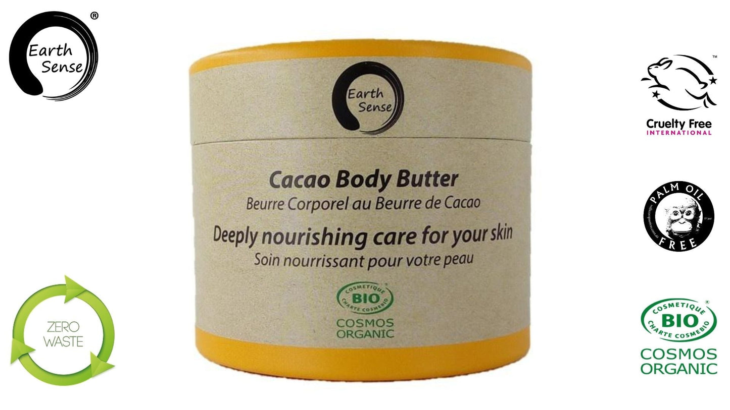 🌿Luxurious Organic Cacao Body Butter – Deeply Nourishing, Eco-Friendly Packaging