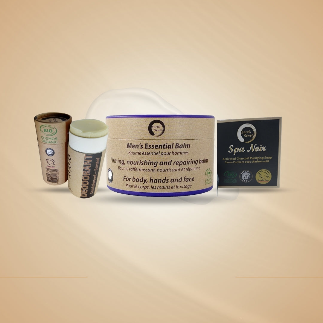 🌿 Men’s Grooming Eco Set – Organic Care for Confidence, Strength & Style