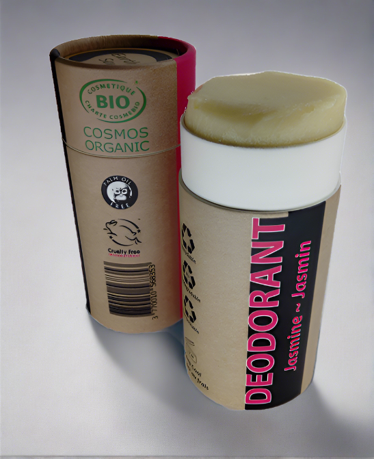 🌿Organic Natural Deodorant – Jasmine | Long-Lasting, Plastic-Free, Certified Organic