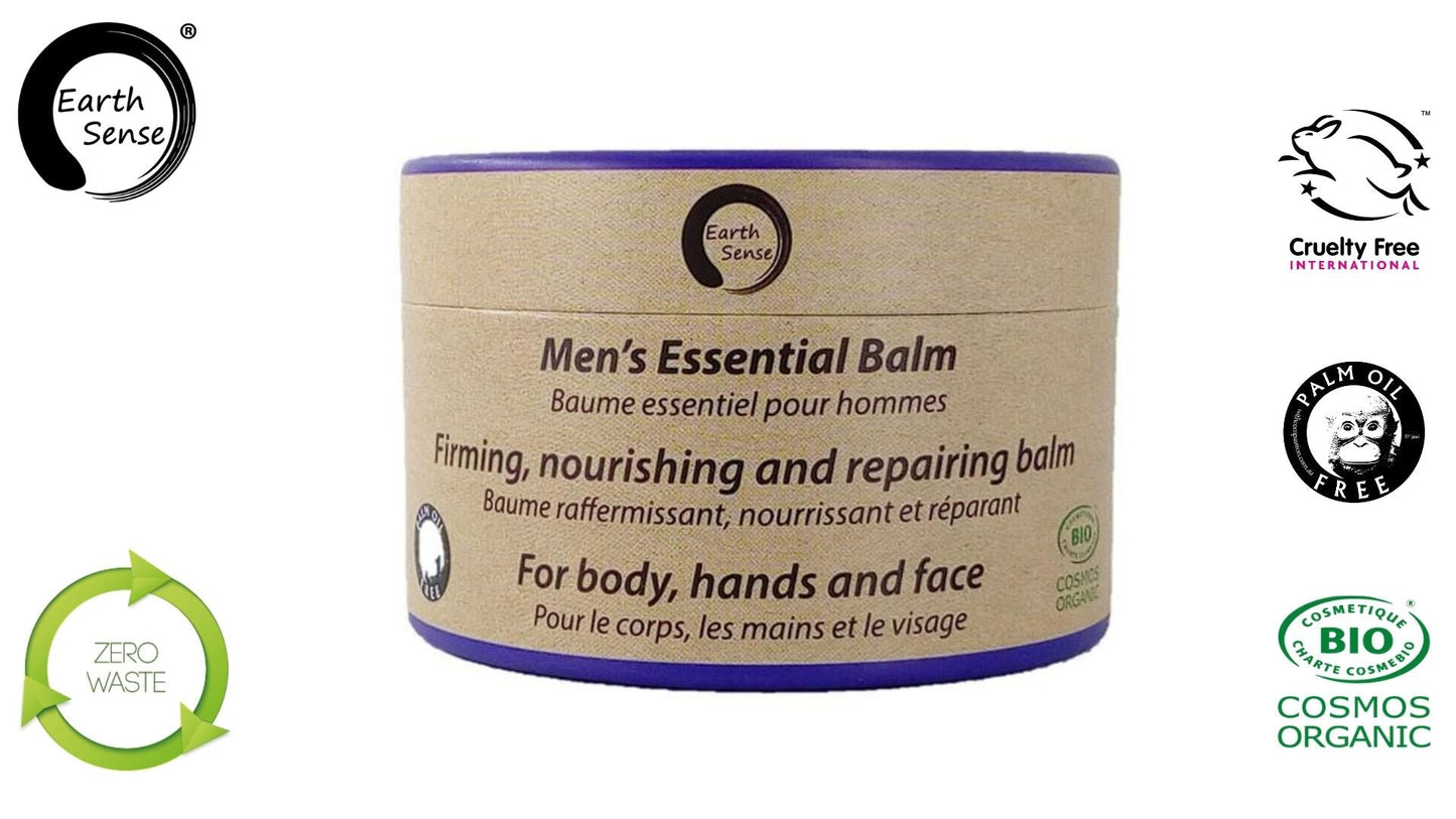 🌿Organic Men’s Essential Balm – Sandalwood, Multi-Purpose Grooming & Moisturising