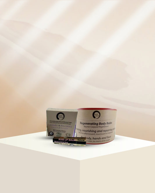 🌿 Sensitive Skin Starter Set – Gentle Organic Care for Face, Body & Lips